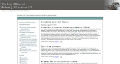 Desktop Screenshot of blog.notestinelaw.com